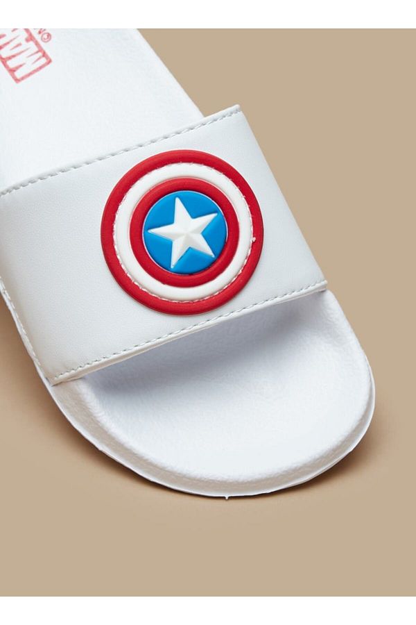 Marvel Heros Captain America Embossed Slip On Slide Slippers Trendyol
