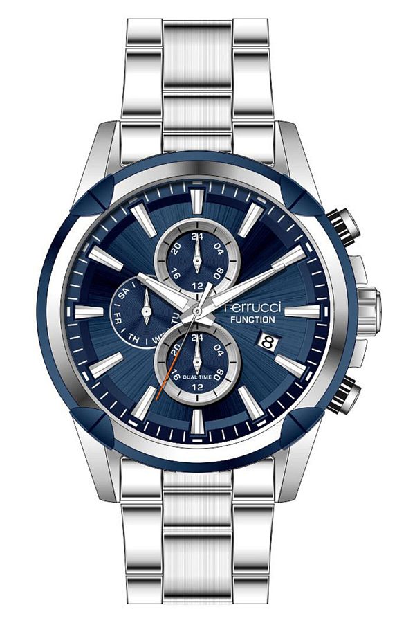 Ferrucci Men s Premium Steel Cord Sports Watch Waterproof All Functions Active Trendyol