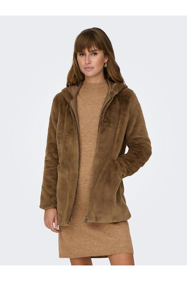 Faux fur coat only clearance