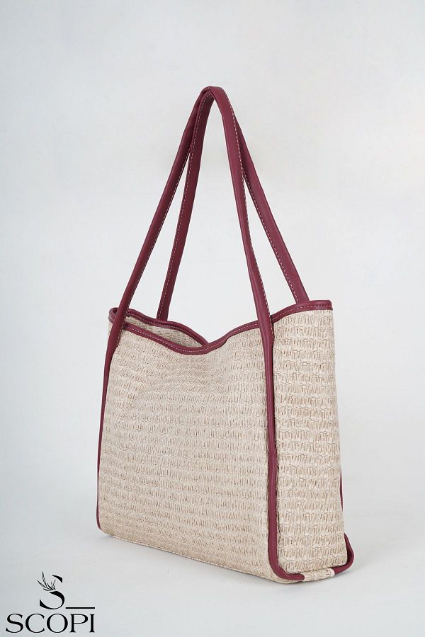 SCOP Mango Model Beach and Daily Straw Bag Trendyol
