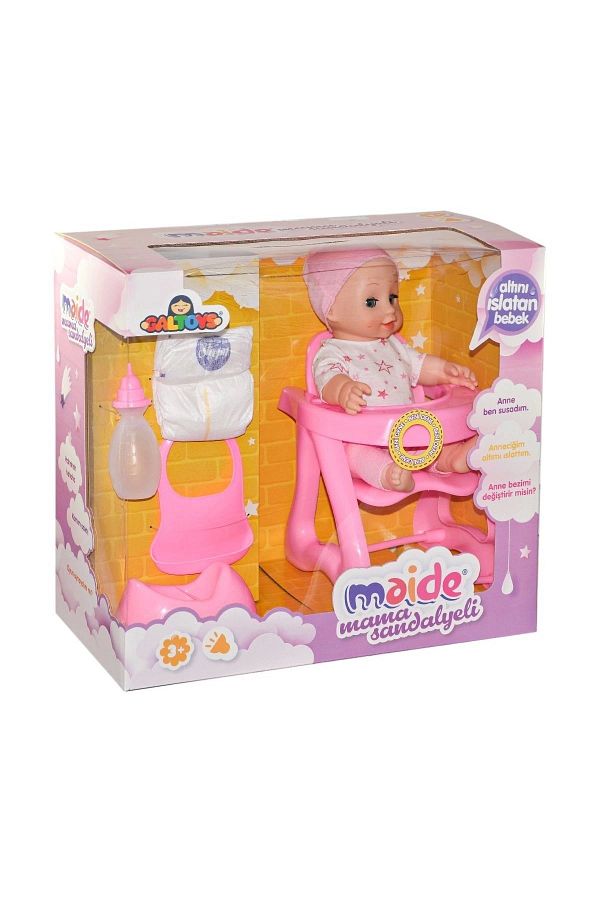 MSK AVM 1126 Model Toy Set with Talking Baby and High Chair Galtoys Trendyol