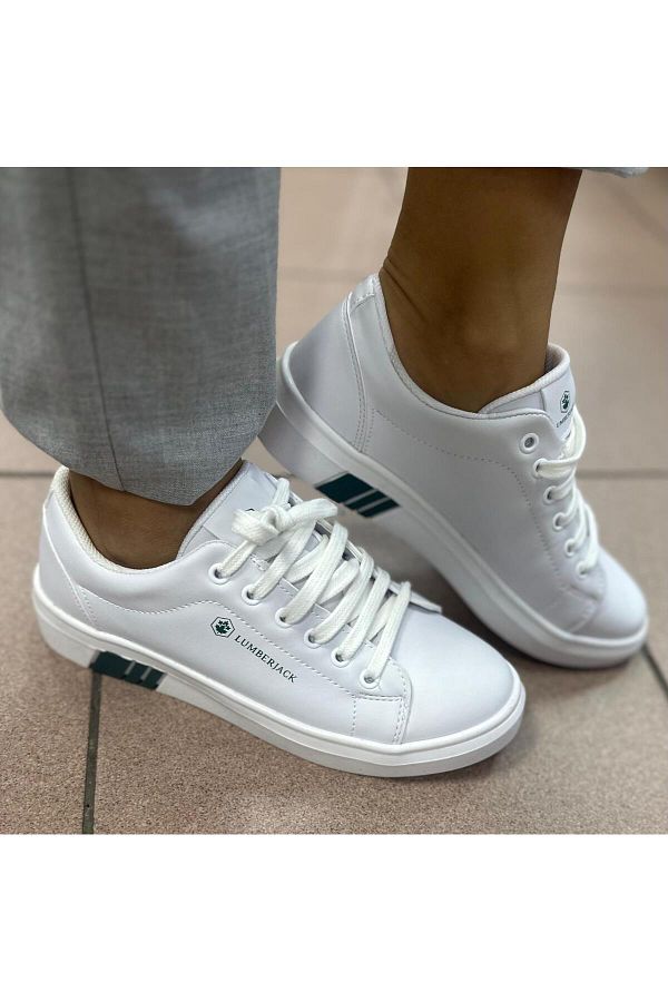Plain white sports shoes hot sale