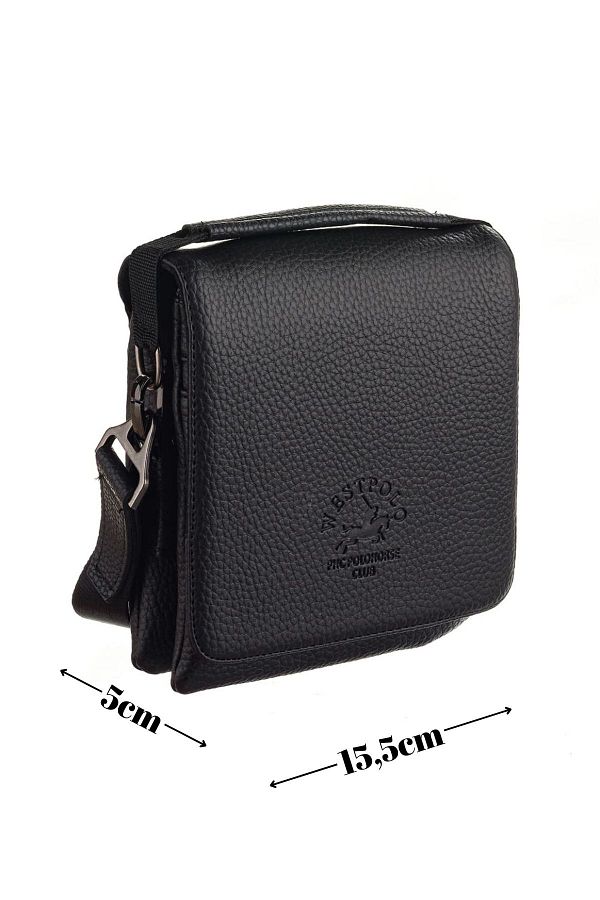Westpolo Men s Shoulder Bag with Hand and Shoulder Strap Magnetic Cover Zippered Compartment Messenger Bag Trendyol