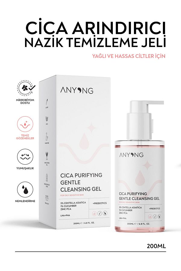 Anyong-Purifying Facial Cleansing Gel - Anti-Combination, Oily and Sensitive Acne Face Wash Gel 200 ml 1