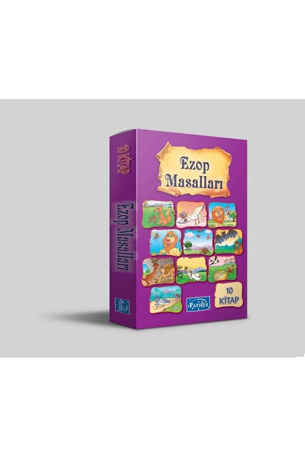 Parıltı Yayınları 1. Sınıf Hikaye Okuma Kitabı Ezop Masalları 10 Kitap Set