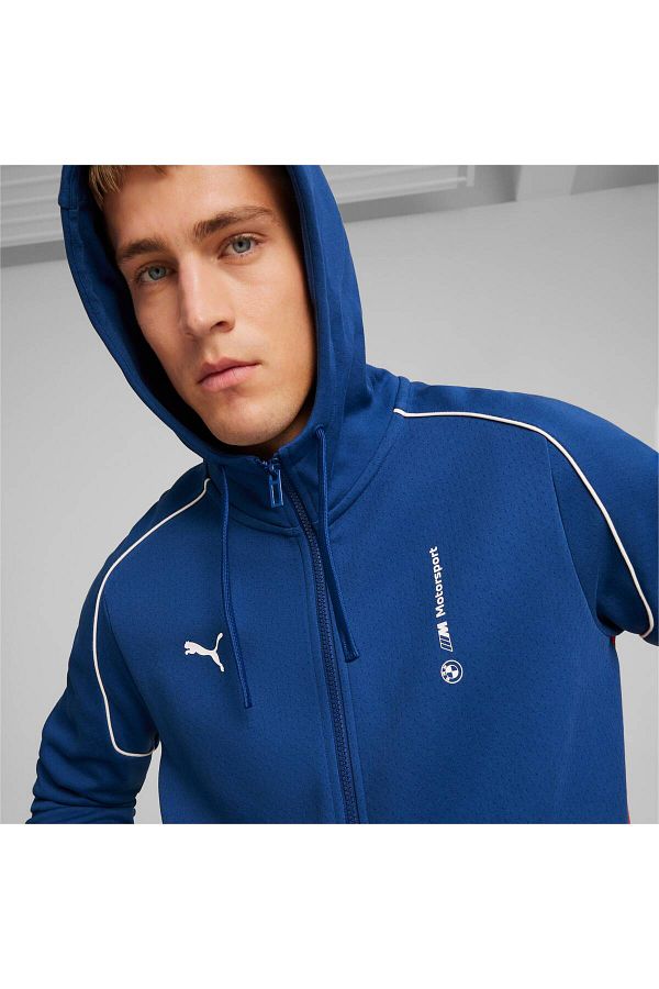 Bmw m motorsport men's hooded sweat jacket top