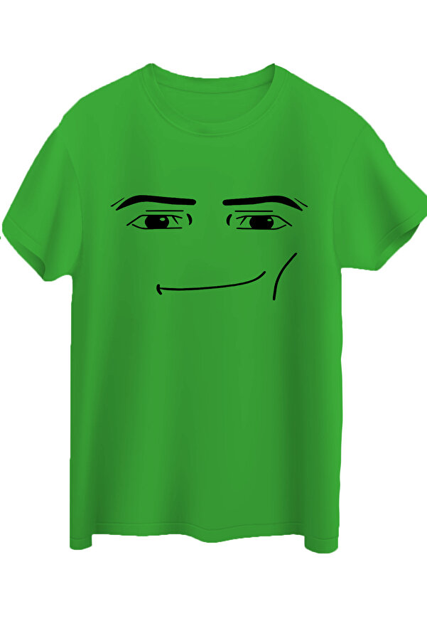 Butik Roblox Face Man White Unisex T-Shirt- Trendyol