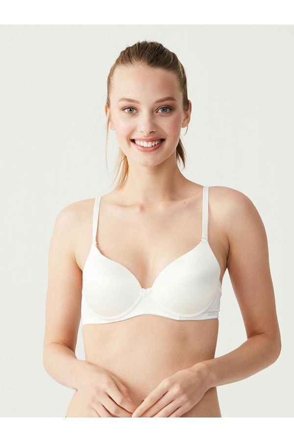 U.S. Polo Assn.-- Γυναικείο Ecru Eared Full Bra 66147 1