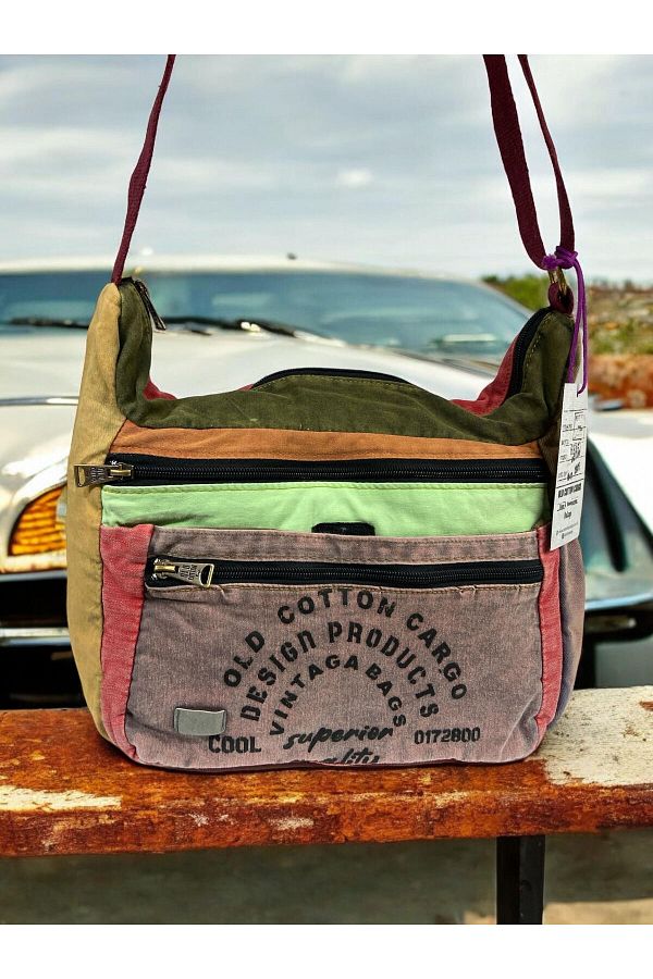 Old Cotton Vintage Casual Quality Antique Messenger Bag Jayla Bag 8204 Trendyol