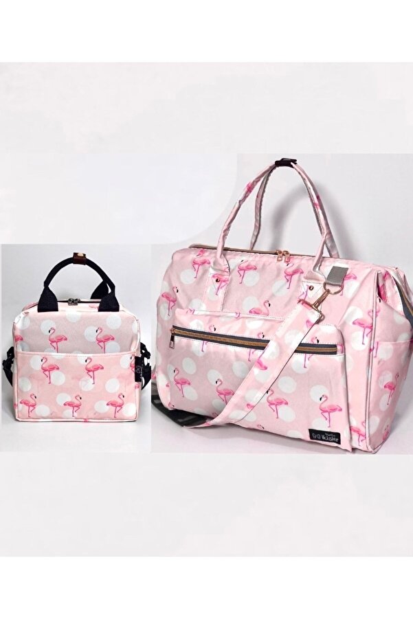 Harika ikizler Yan Askılı Bebek Bakım Çantası + Termal (mama , Yemek Taşıma )çanta Seti