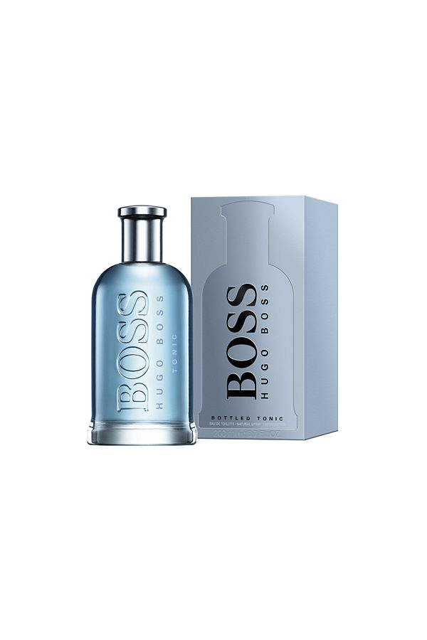 Boss perfume blue top