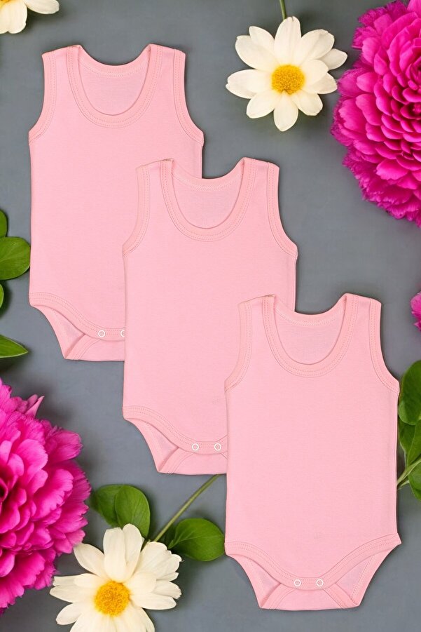 bebetospik 3'lü Paket Pamuklu Atlet Zıbın