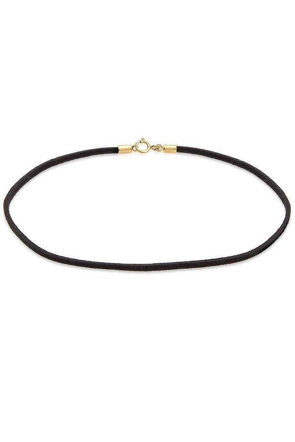 ELLI-Halskette Damen Choker Basic Trend mit Wildleder Schwarz aus 925 Sterling Silber 1