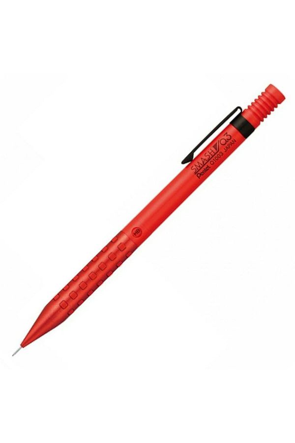 Pentel-Smash Q1000 Red Mechanical Pencil - 0.3 mm, Q1003-PL6 1