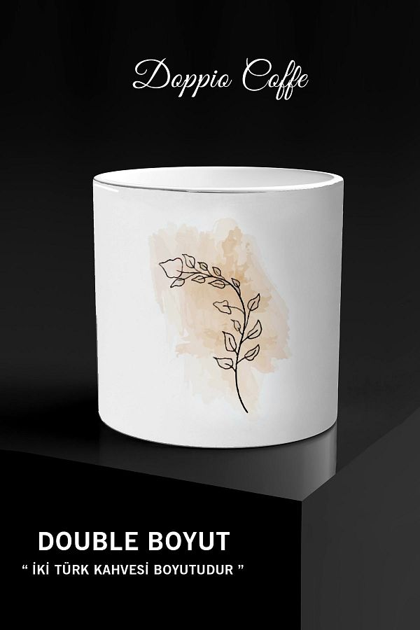 Bytwo-ÇiçekArt A6 - Reversible Designed Handleless Mug *btc352 1