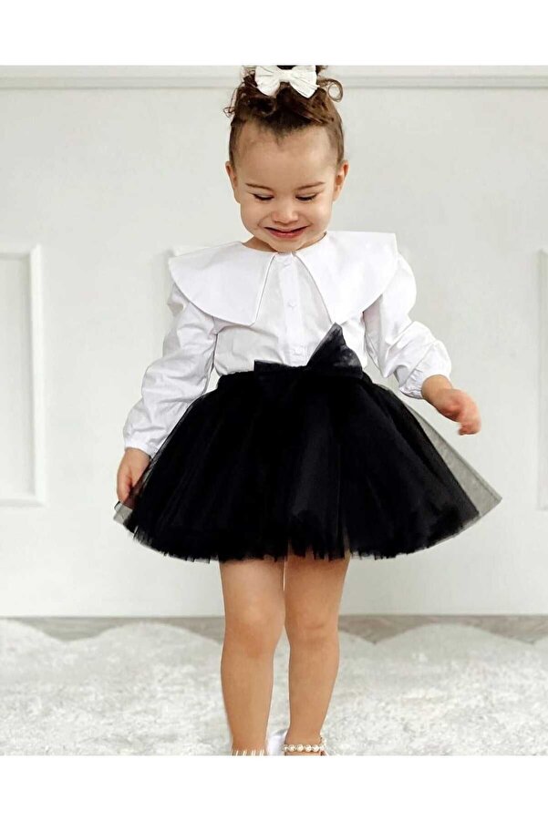 Süslüm Kids Kız Çocuk Parti Elbisesi Doğum Günü Kıyafeti 2 Li Kombin