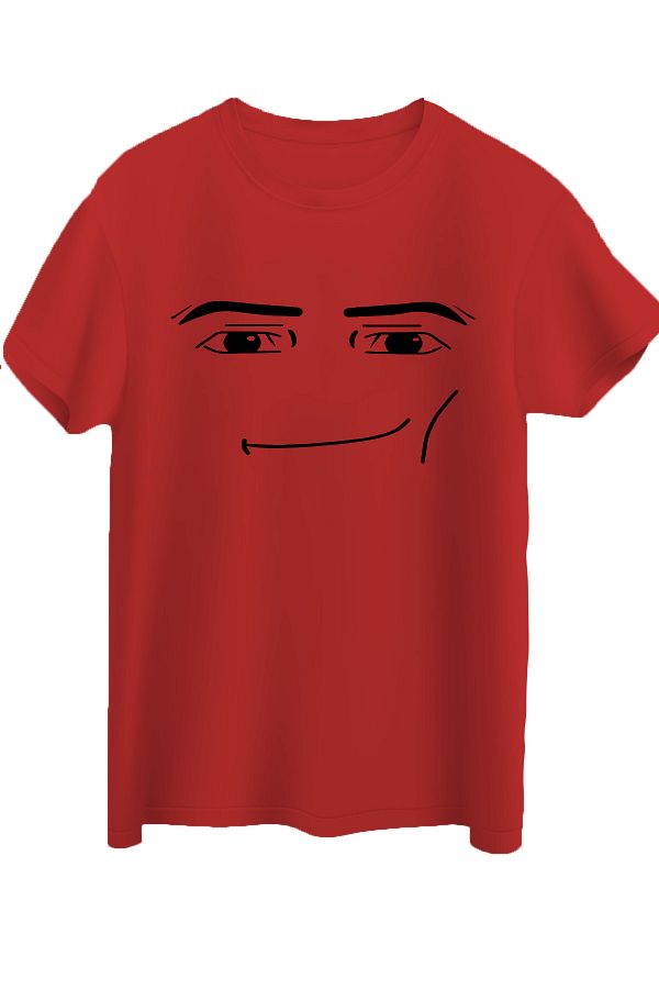 Butik Roblox Face Man White Unisex T Shirt Trendyol