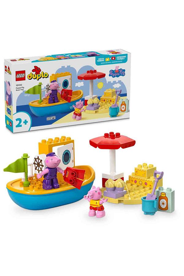 LEGO-DUPLO Peppa Pı g Boating 10432 - Mini Figure for Children Age 2 and Up 1