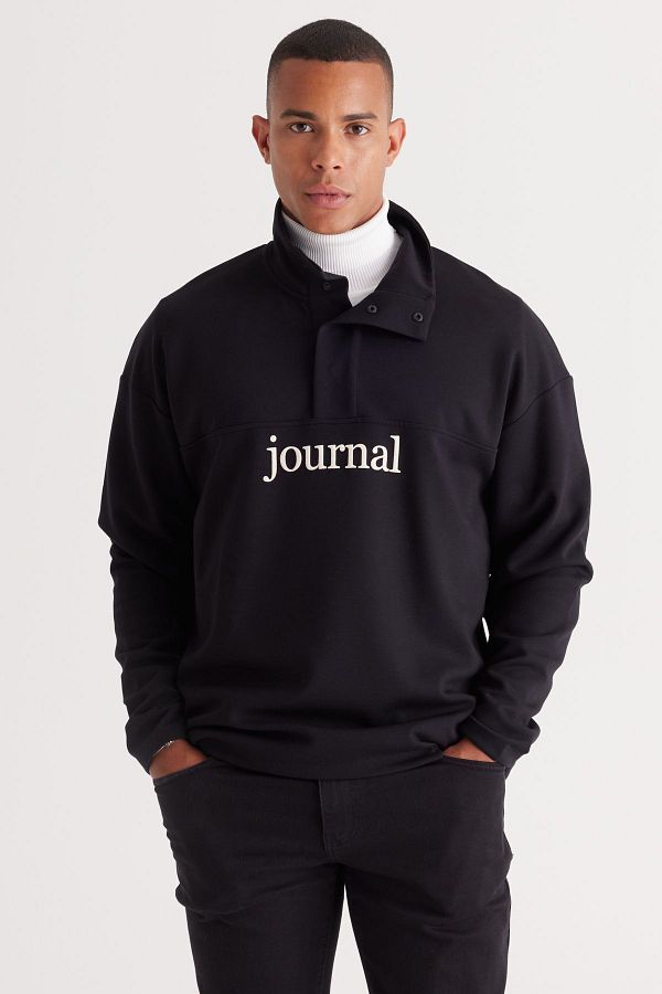 Loose collar sweatshirt best sale