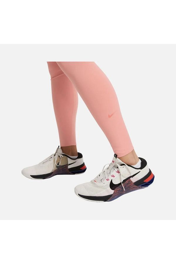 Nike One Luxe Mid Rise Training Leggings Pink Women Sports AT3098 606 Trendyol