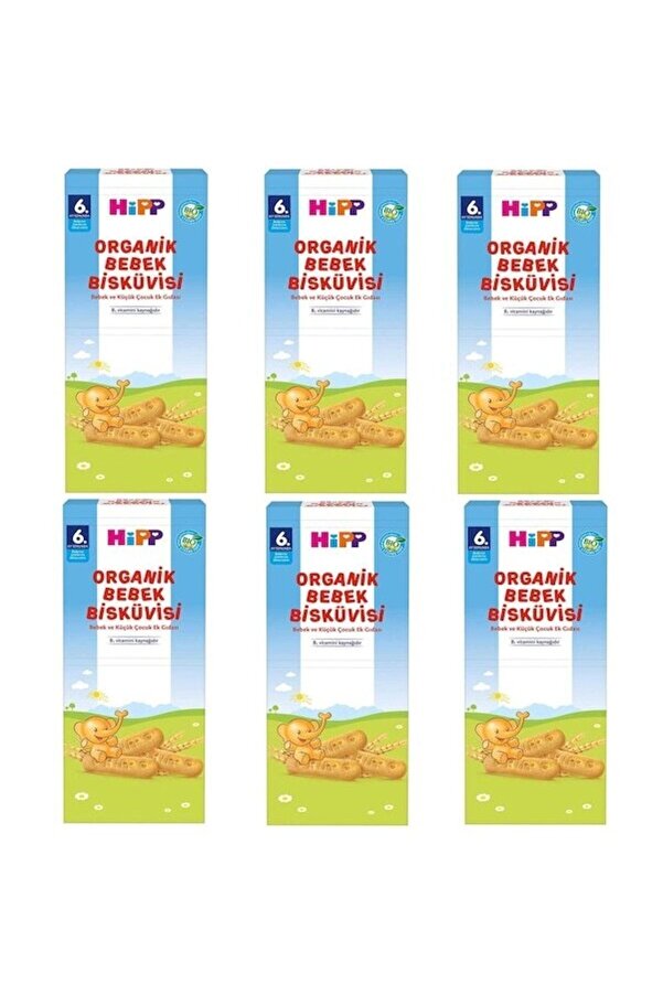 Hipp Organik Bebek Bisküvisi 180 Gr-6 Adet