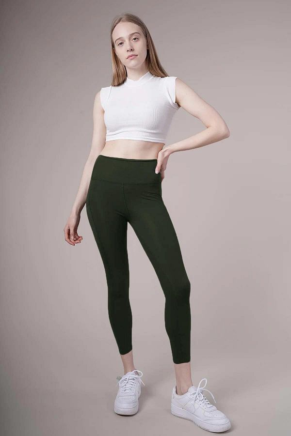 High waisted pilates leggings top