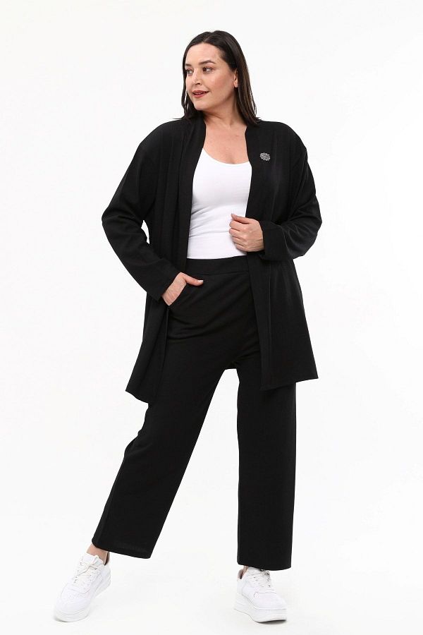 Cardigan twin set plus size shop