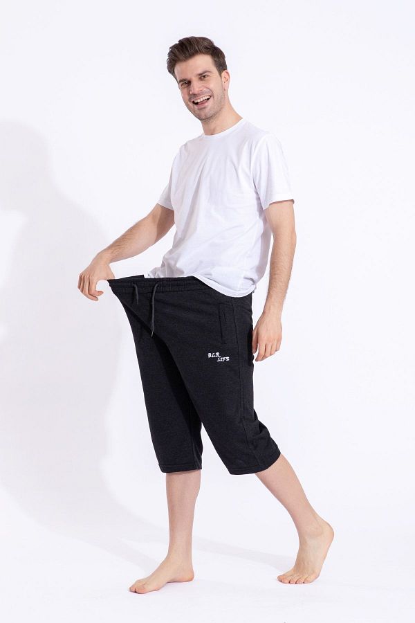 TAMPAP-Men's Large Size Capri Shorts with Pockets Blr-09 1