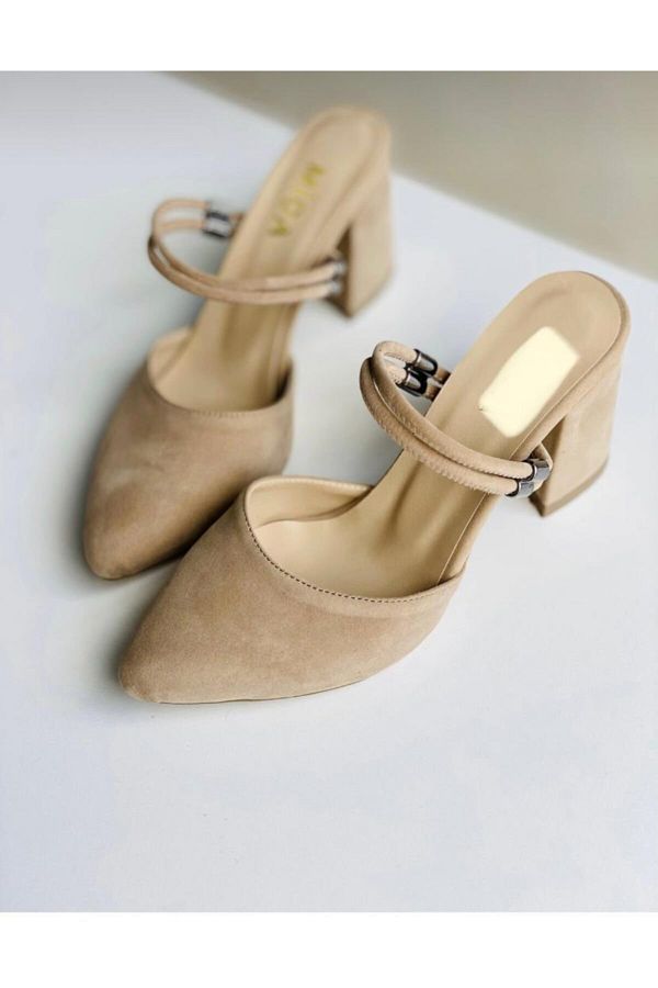 Cream suede sandals hotsell