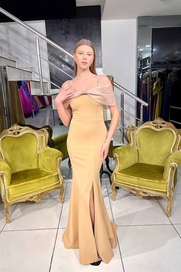 Gold shawl for evening dress best sale