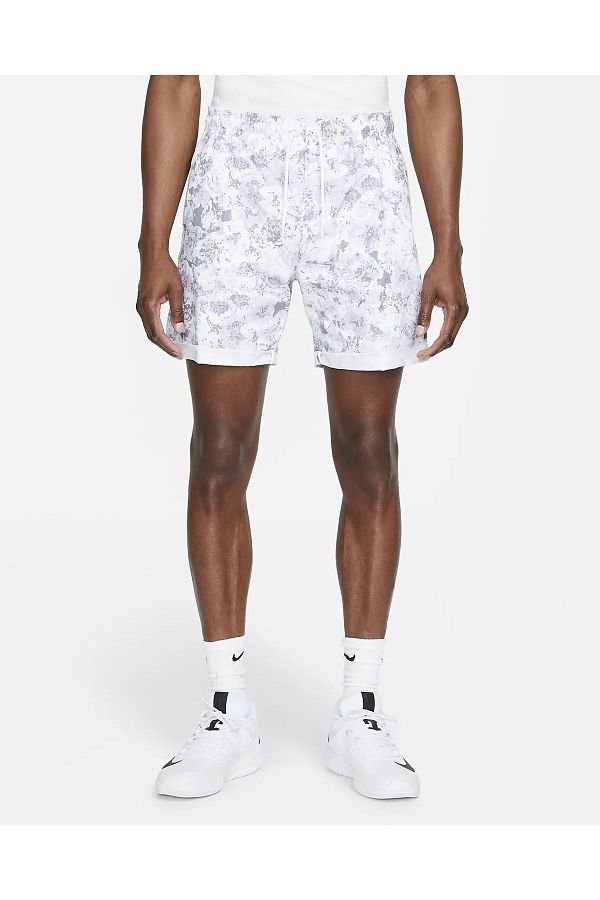Nike Court Dri fit Printed Men s Tennis Shorts Da4374 Trendyol