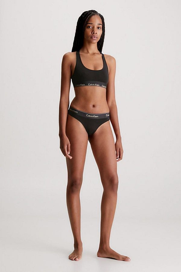 Calvin Klein Women s Signature Elastic Band Bra and Panty Set Black Bra 000qf7453e ub1 Trendyol