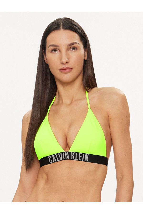 Calvin Klein Women s Brand Logo Cotton Daily Use Green Bikini Top KW0KW02506 M0T Trendyol