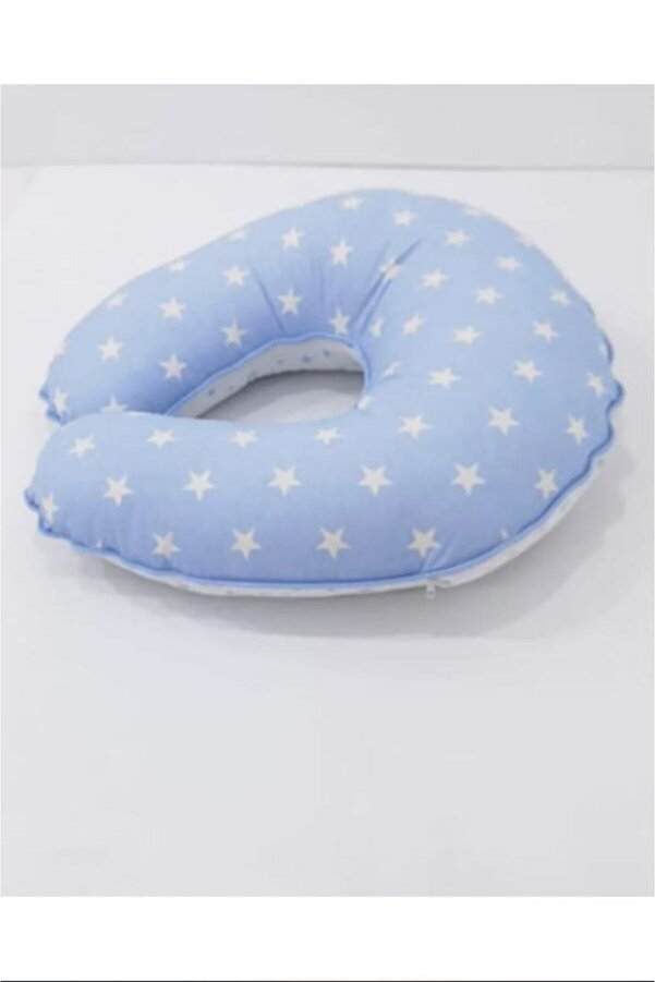 ESPEBA Çift Taraflı Emzirme Yastığı Mavi Bebek Destek Minderi