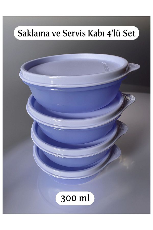 Tupperware-Candy Containers, Lilac Storage and Serving Container Set of 4 300 ml 1