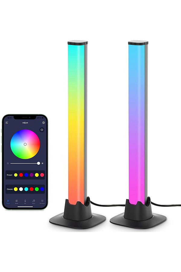 MtReal-Smart RGB LED Light Bars Night Light with Bluetooth APP Control Music Rhythm Lights Backlight for... 1