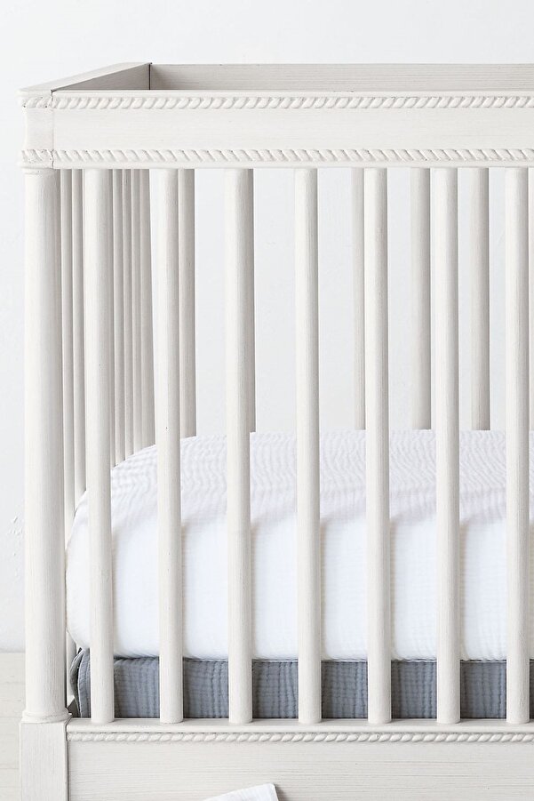 Anne Sesi Multi Müslin Anne Yanı Beşik Çarşafı Lastikli %100 Organik Pamuk (65X95 CM'E KADAR)