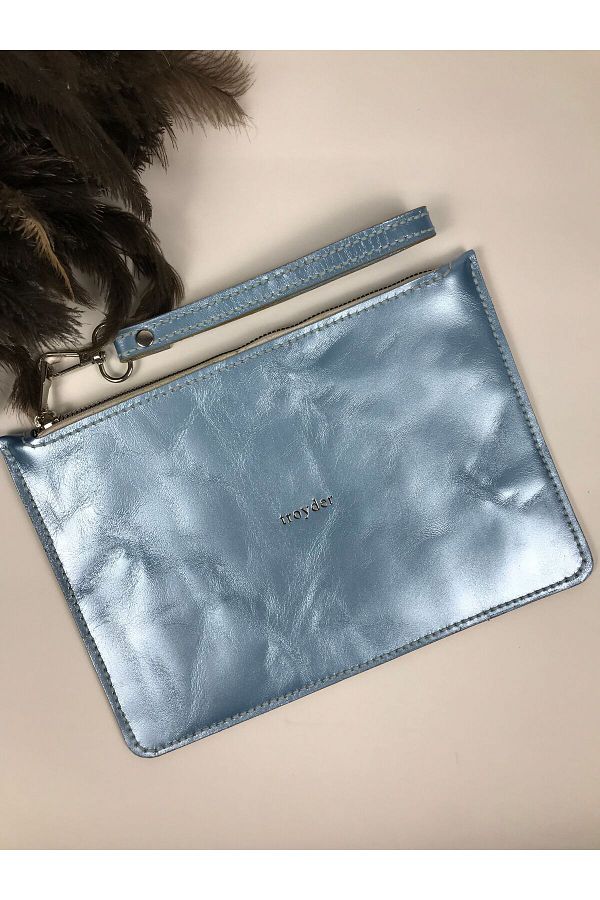 Ice blue clutch bag shop