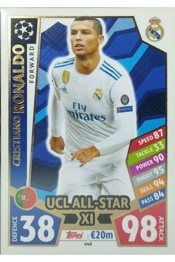 Topps-كريستيانو رونالدو UCL All-Star XL - أحذية كرة القدم 1