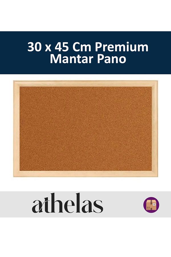 Athelas-لوح الفلين ذو الإطار الخشبي الفاخر مقاس 30 × 45 سم - لوح تعليق الملاحظات للمنزل ومكان العمل 1