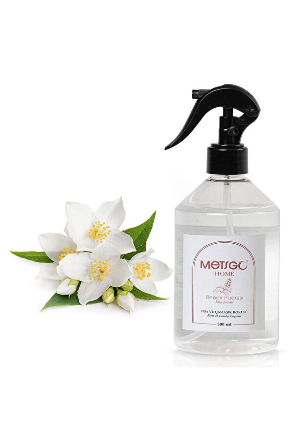 METS GO Metsgo Oda Ve Çamaşır Kokusu Bebek Pudrası - 500 ml