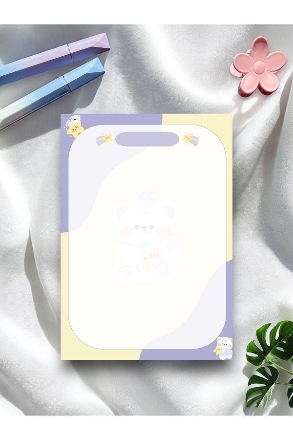 Mirya Notes-A5 Teddy Bear Patterned Notepad - Notepad 1