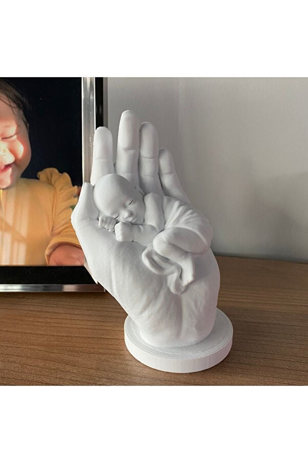 Root Made Bir Avuç Mutluluk - Anne Eli İçerisinde Bebek Biblosu. Doğum Hediyesi Anne Bebek Yeni Doğan Hediyesi