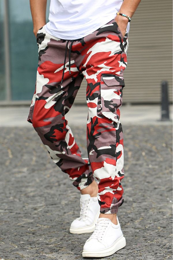 Burgundy camouflage pants outlet