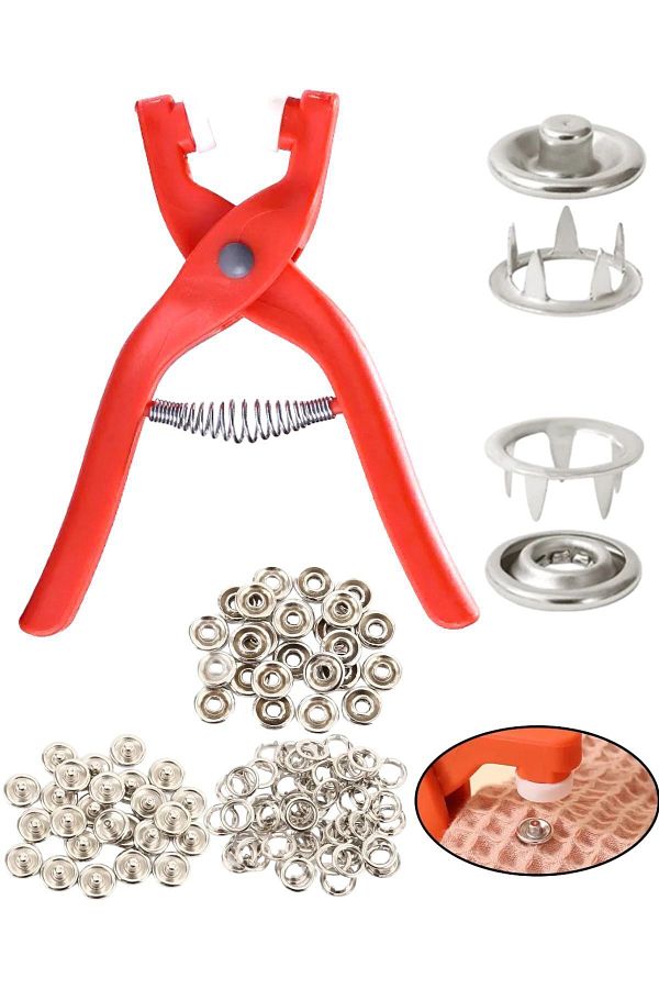 DynamicTech-Practical Snap Button Clamp - 100 Pieces Machine 1