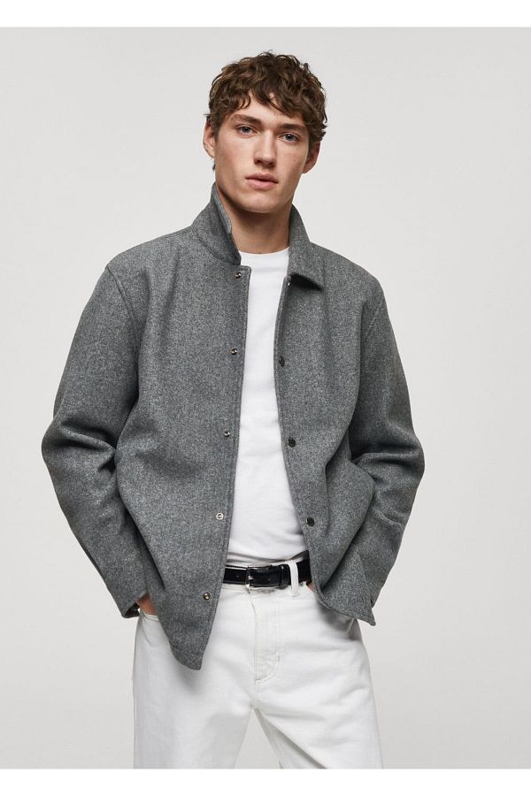 MANGO Man-Hemdjacke - Druckknopf 1