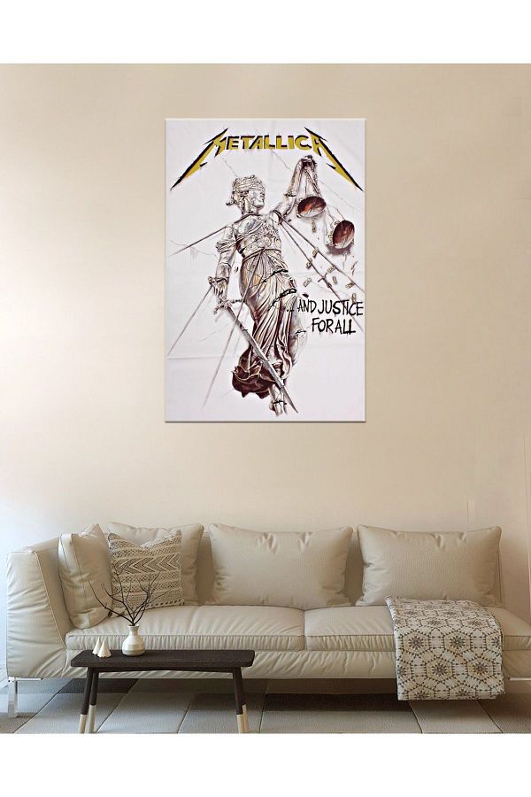 owl bag Metallica Justice for all album cover patterned Design Wall Tapestry Trendyol