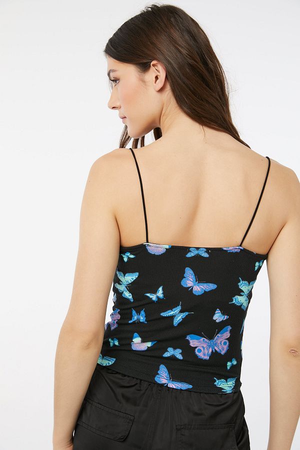 Ardene-Printed Ribbed Bungee Tank 1