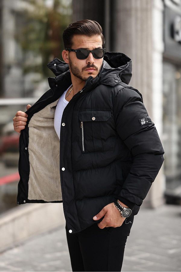 NEW WOLF Men s Personality Puffer Jacket Coat Trendyol