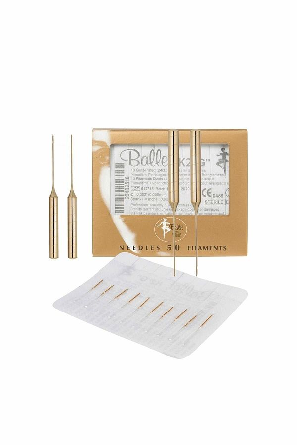 Ballet-K2 Gold Epilation Needle 10 Pieces Original K2 Gold Epilation Needle 1